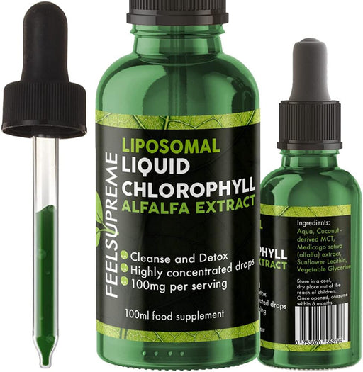 Liposomal Liquid Chlorophyll  Alfalfa Extract 100ml - Dennis the Chemist