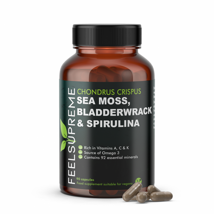 Feel Supreme Sea Moss, Bladderwrack & Spirulina 90's - Dennis the Chemist