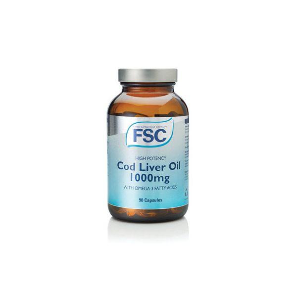 FSC High Potency Cod Liver Oil 1000mg 90's - Dennis the Chemist