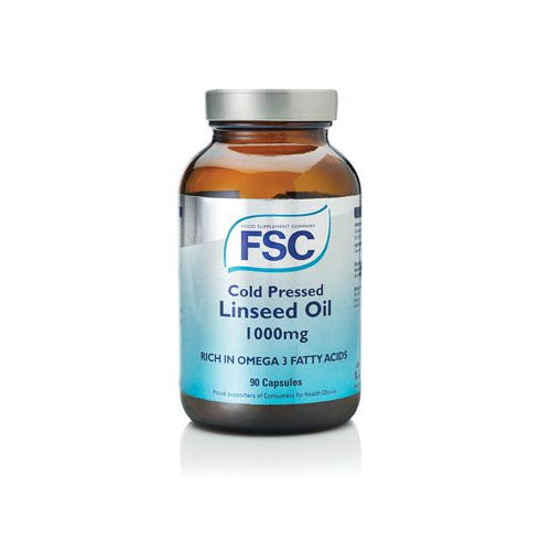 FSC Cold Pressed Linseed Oil 1000mg 90's - Dennis the Chemist