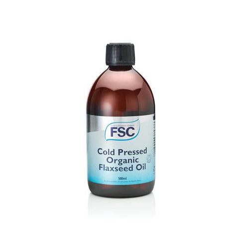FSC Cold Pressed Organic Flaxseed Oil 500ml - Dennis the Chemist