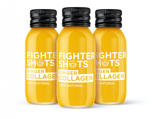 Fighter Shots Ginger Collagen 12x60ml CASE - Dennis the Chemist