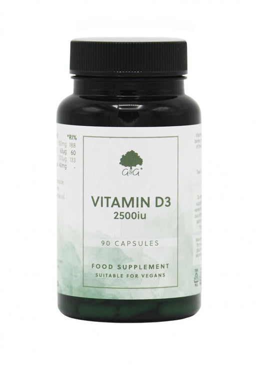 G&G Vitamins Vitamin D3 2500iu 90's - Dennis the Chemist