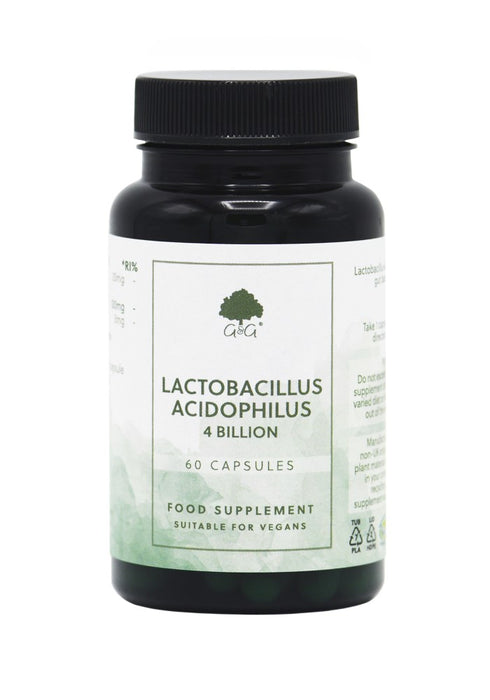 G&G Vitamins Lactobacillus Acidophilus 4 Billion 60's - Dennis the Chemist