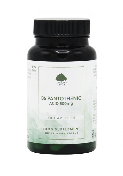 G&G Vitamins B5 Pantothenic Acid 500mg 60's - Dennis the Chemist