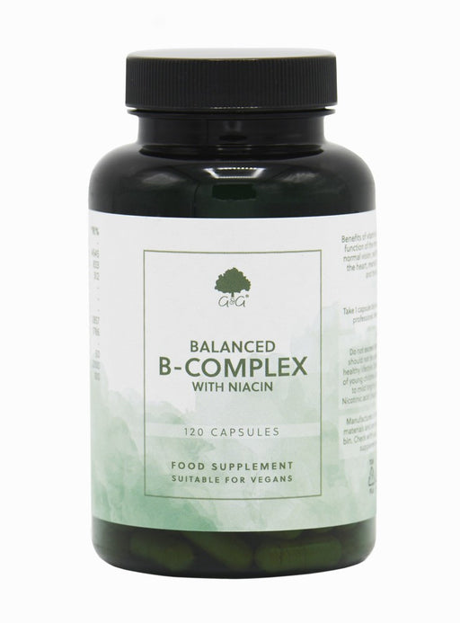 G&G Vitamins Balanced B-Complex WITH NIACIN 120's - Dennis the Chemist