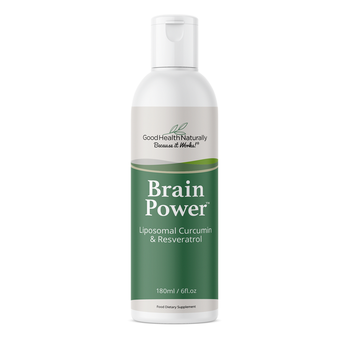 Good Health Naturally Brain Power Liposomal Curcumin & Resveratrol 180ml - Dennis the Chemist