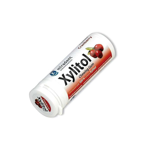 Good Health Naturally Miradent Xylitol Gum Cranberry 30's x 12 CASE - Dennis the Chemist