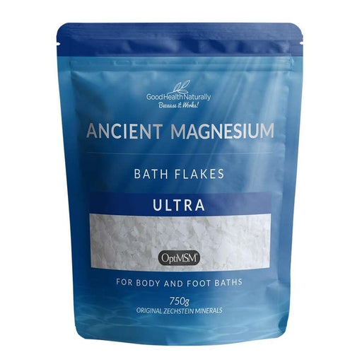 Good Health Naturally Ancient Magnesium Bath Flakes Ultra with OptiMSM 750g - Dennis the Chemist