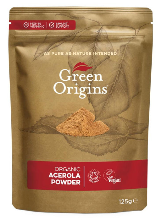 Green Origins Organic Acerola Powder 125g - Dennis the Chemist