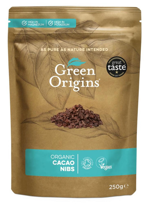 Green Origins Organic Cacao Nibs 250g - Dennis the Chemist
