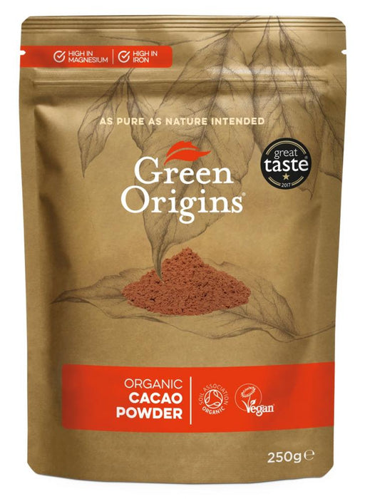 Green Origins Organic Cacao Powder 250g - Dennis the Chemist