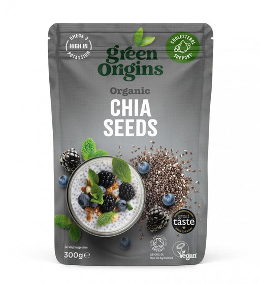 Green Origins Organic Chia Seeds 300g - Dennis the Chemist