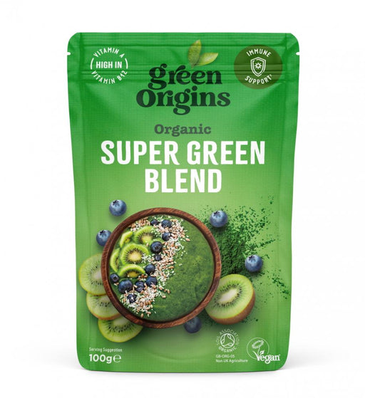 Green Origins Organic Super Green Blend 100g - Dennis the Chemist
