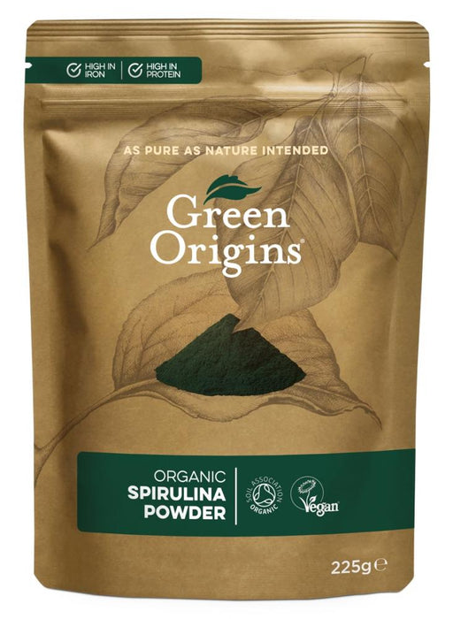 Green Origins Organic Spirulina Powder 225g - Dennis the Chemist