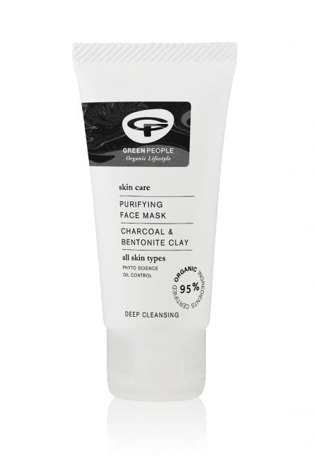 Green People Purifying Face Mask Charcoal & Bentonite Clay 50ml - Dennis the Chemist