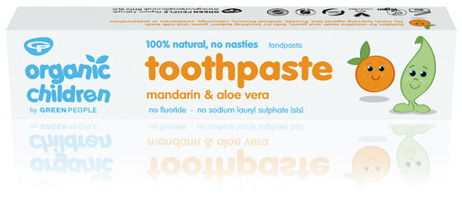 Green People Organic Children Toothpaste Mandarin & Aloe Vera No Fluoride 50ml - Dennis the Chemist