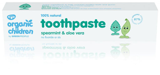 Green People Organic Children Toothpaste Spearmint & Aloe Vera 50ml - Dennis the Chemist