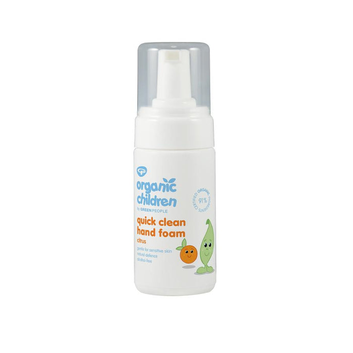 Green People Organic Children Quick Clean Hand Foam Citrus 100ml - Dennis the Chemist