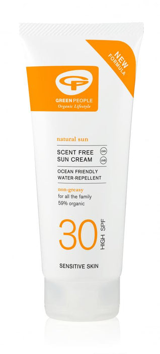 Green People Scent Free Sun Cream SPF30 200ml - Dennis the Chemist