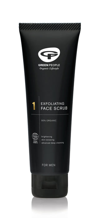 Green People Exfoliating Face Scrub for Men 100ml - Dennis the Chemist