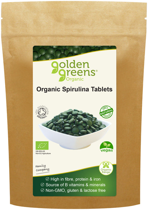 Golden Greens (Greens Organic) Organic Spirulina Tablets 120's - Dennis the Chemist