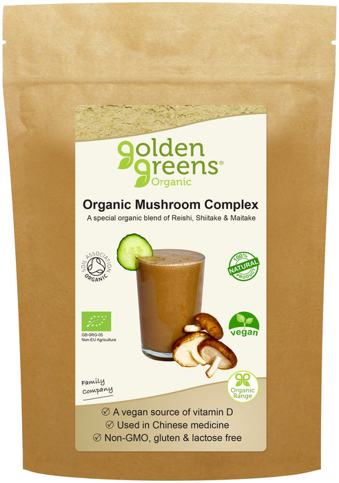 Golden Greens (Greens Organic) Organic Mushroom  Complex 50g - Dennis the Chemist