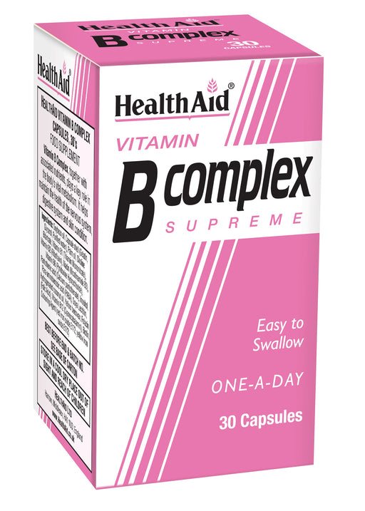 Health Aid Vitamin B Complex Supreme 30's - Dennis the Chemist