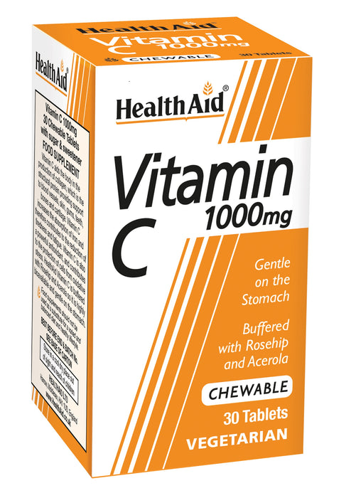 Health Aid Vitamin C 1000mg Chewable 30's - Dennis the Chemist