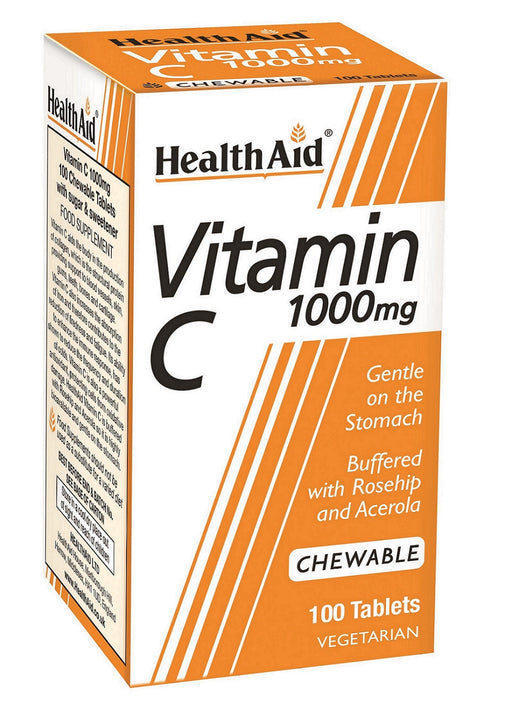 Health Aid Vitamin C 1000mg Chewable 100's - Dennis the Chemist
