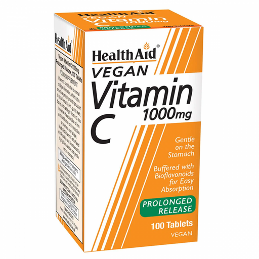 Health Aid Vegan Vitamin C 1000mg Prolonged Release 100's - Dennis the Chemist