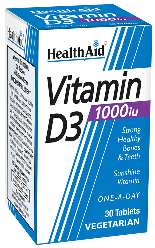 Health Aid Vitamin D3 1000iu 30's - Dennis the Chemist