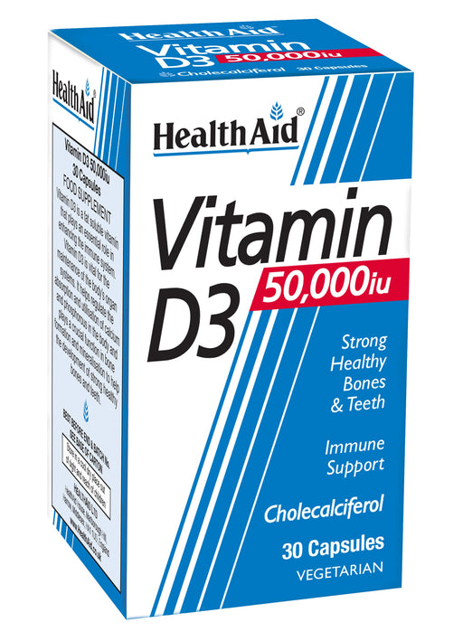 Health Aid Vitamin D3 50,000iu 30's - Dennis the Chemist