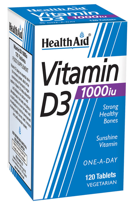 Health Aid Vitamin D3 1000iu 120's - Dennis the Chemist