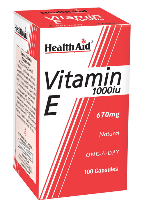 Health Aid Vitamin E 1000iu 100's - Dennis the Chemist