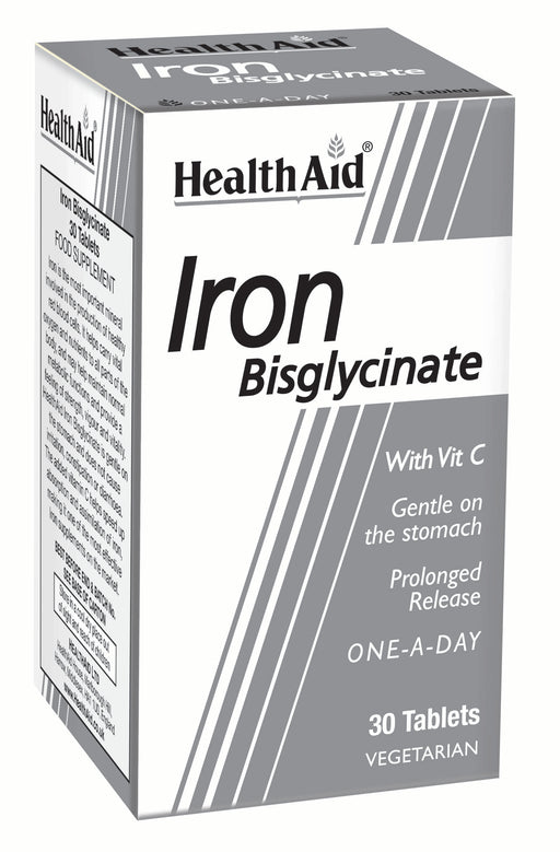 Health Aid Iron Bisglycinate  30's - Dennis the Chemist