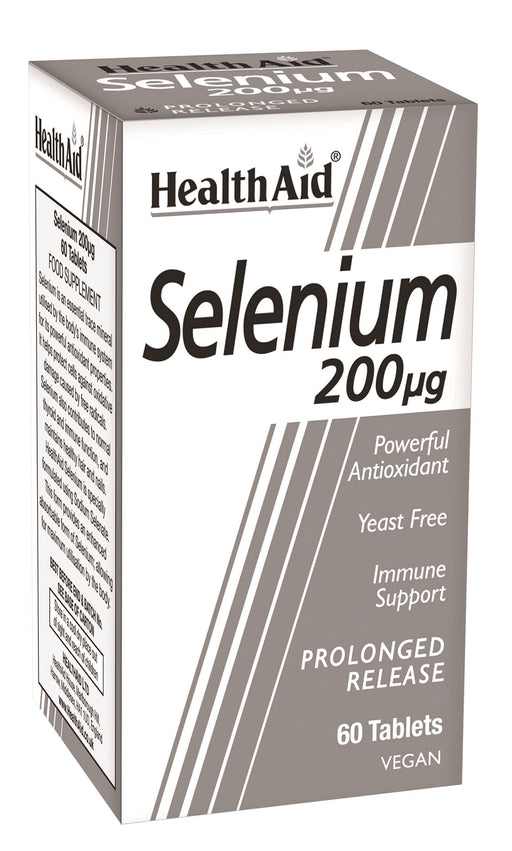 Health Aid Selenium 200ug Prolonged Release 60's - Dennis the Chemist