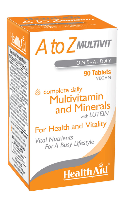 Health Aid A to Z Multivit with Lutein 90's - Dennis the Chemist