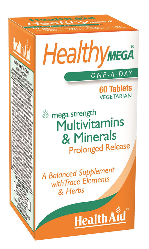 Health Aid Healthy Mega Multi Vitamin & Minerals Prolonged Release  60's - Dennis the Chemist