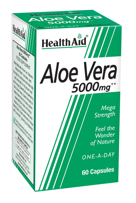 Health Aid Aloe Vera 5000mg 60's - Dennis the Chemist