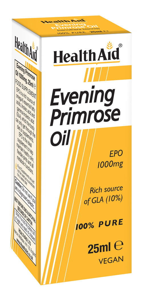 Health Aid Evening Primrose Oil 1000mg 25ml - Dennis the Chemist