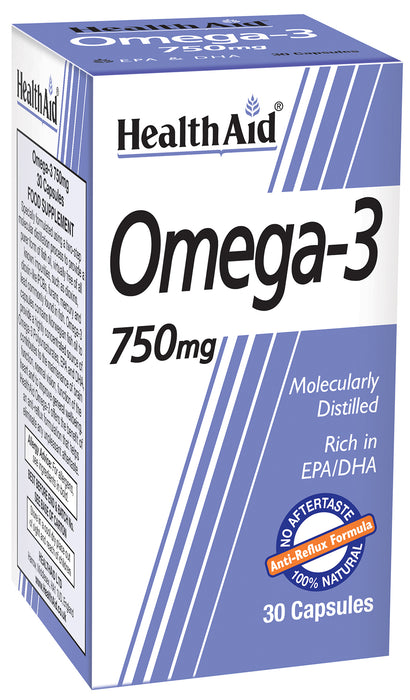 Health Aid Omega-3 750mg 30's - Dennis the Chemist
