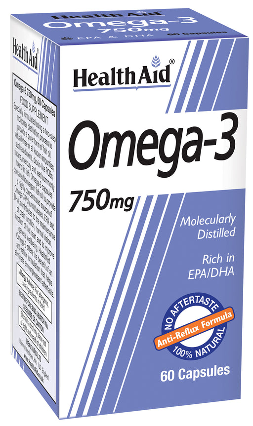 Health Aid Omega 3 750mg 60's - Dennis the Chemist