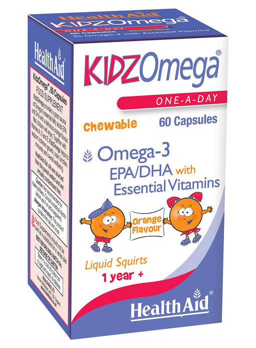 Health Aid KidzOmega Omega-3 EPA/DHA   60's - Dennis the Chemist