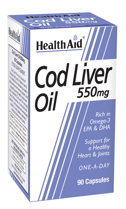 Health Aid Cod Liver Oil 550mg 90's - Dennis the Chemist