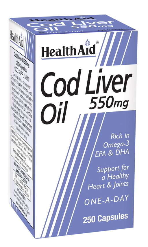 Health Aid Cod Liver Oil 550mg 250's - Dennis the Chemist