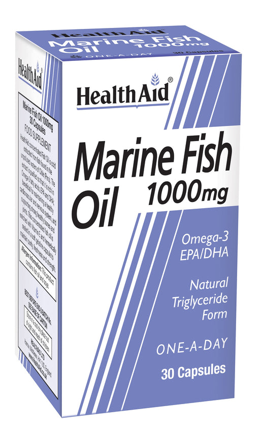 Health Aid Marine Fish Oil 1000mg  30's - Dennis the Chemist