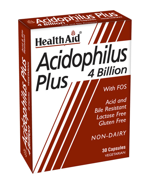 Health Aid Acidophilus Plus 4 Billion with FOS  30's - Dennis the Chemist