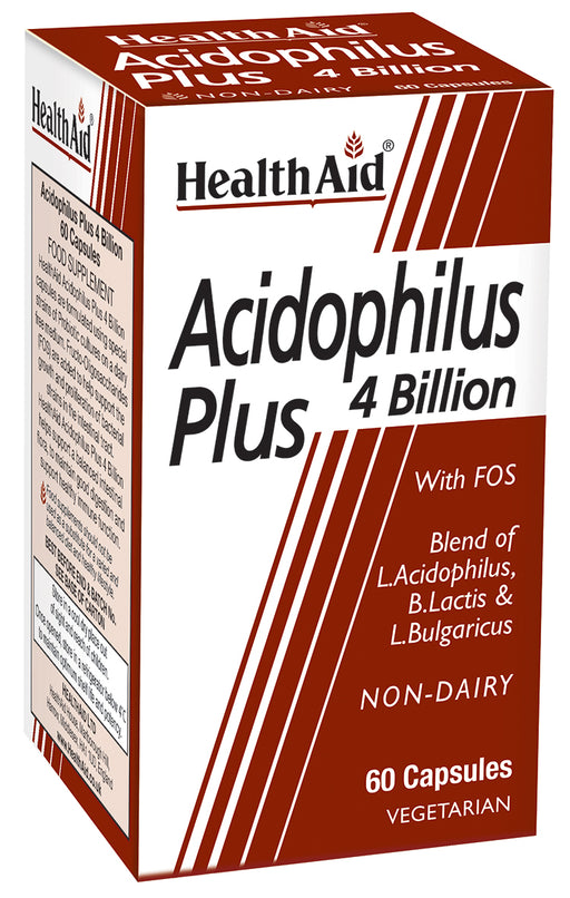 Health Aid Acidophilus Plus 4 billion with FOS  60's - Dennis the Chemist