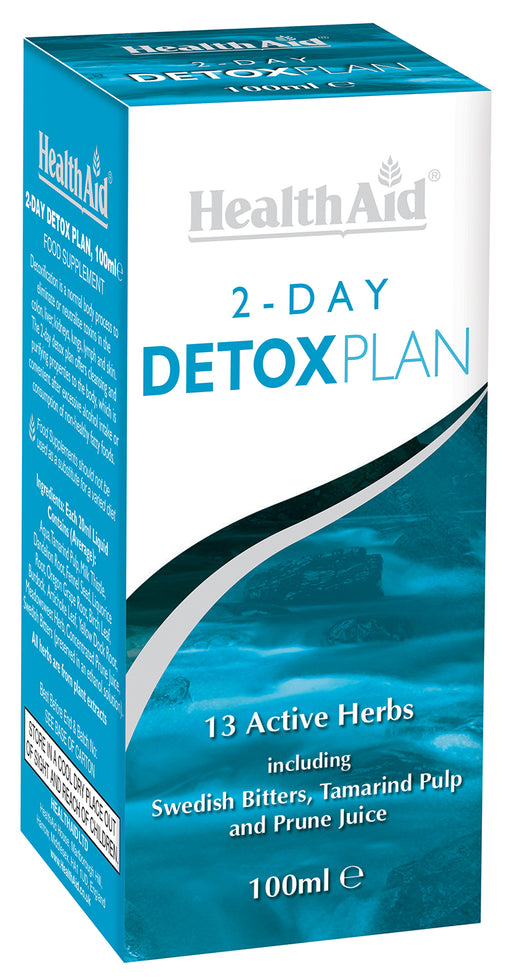 Health Aid 2-Day Detox Plan (13 Active Herbs) 100ml - Dennis the Chemist